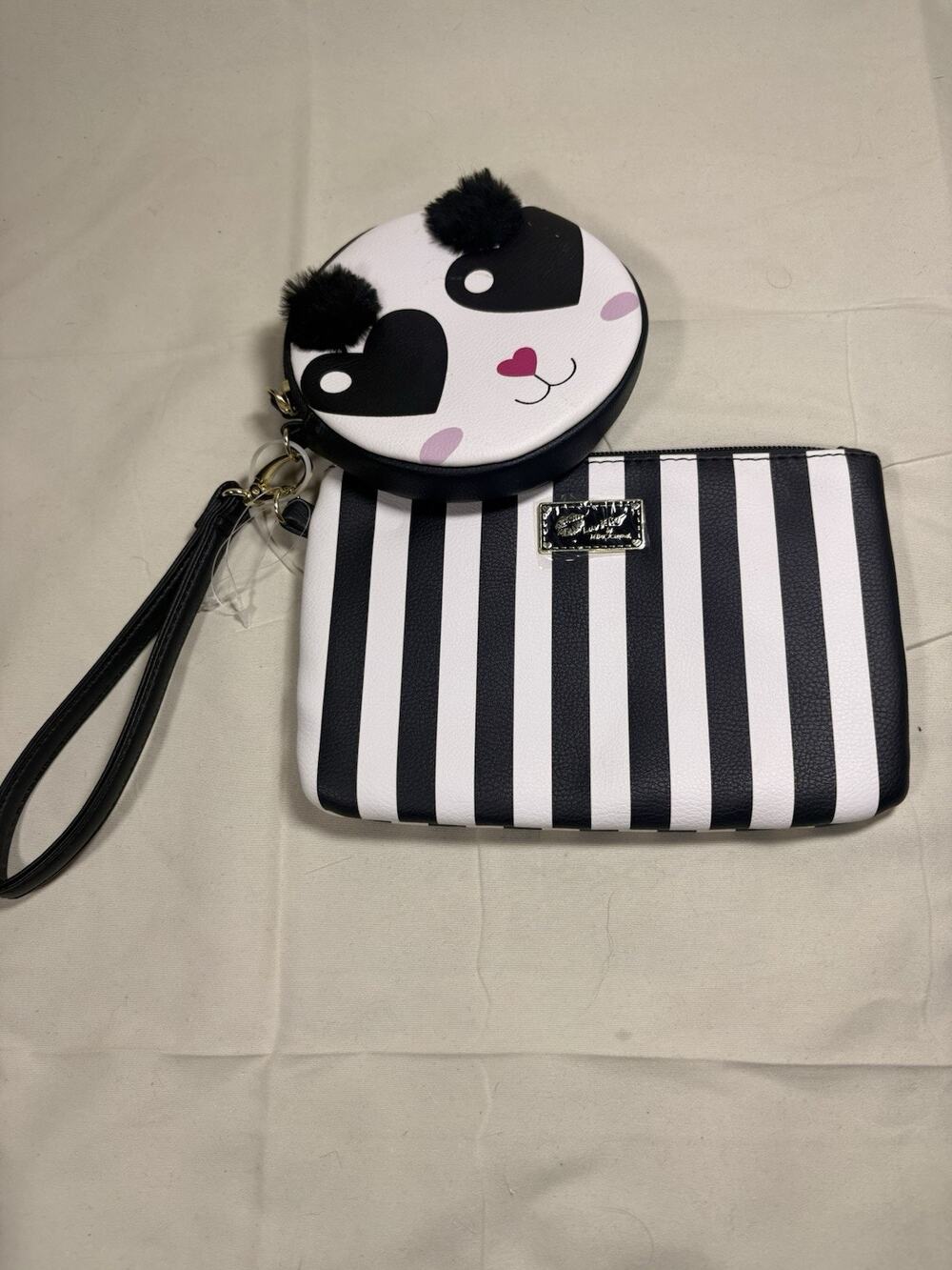 Betsey Johnson Wristlet and Coin Purse Set